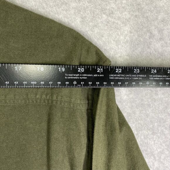 Woolrich Mens Sz 2XL Green Long Sleeve Button Down Graphic Deer Print Shirt - Picture 10 of 12